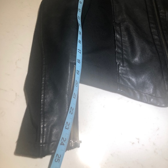 Faux leather and fabric jacket Ann Taylor - Picture 8 of 8